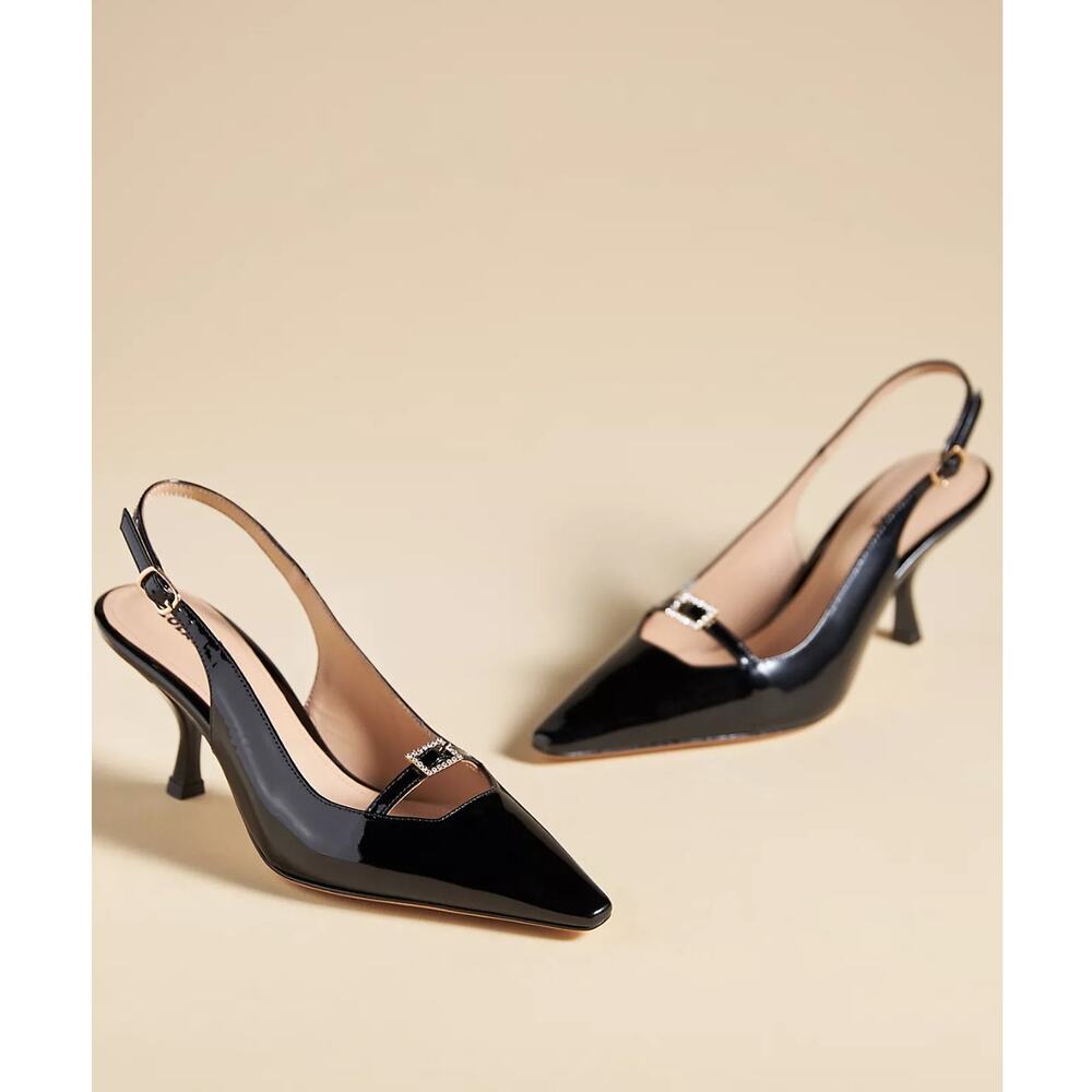 NWT Lola Cruz Taon Black Heels - 40 EU (9.5 - 10.0 US)